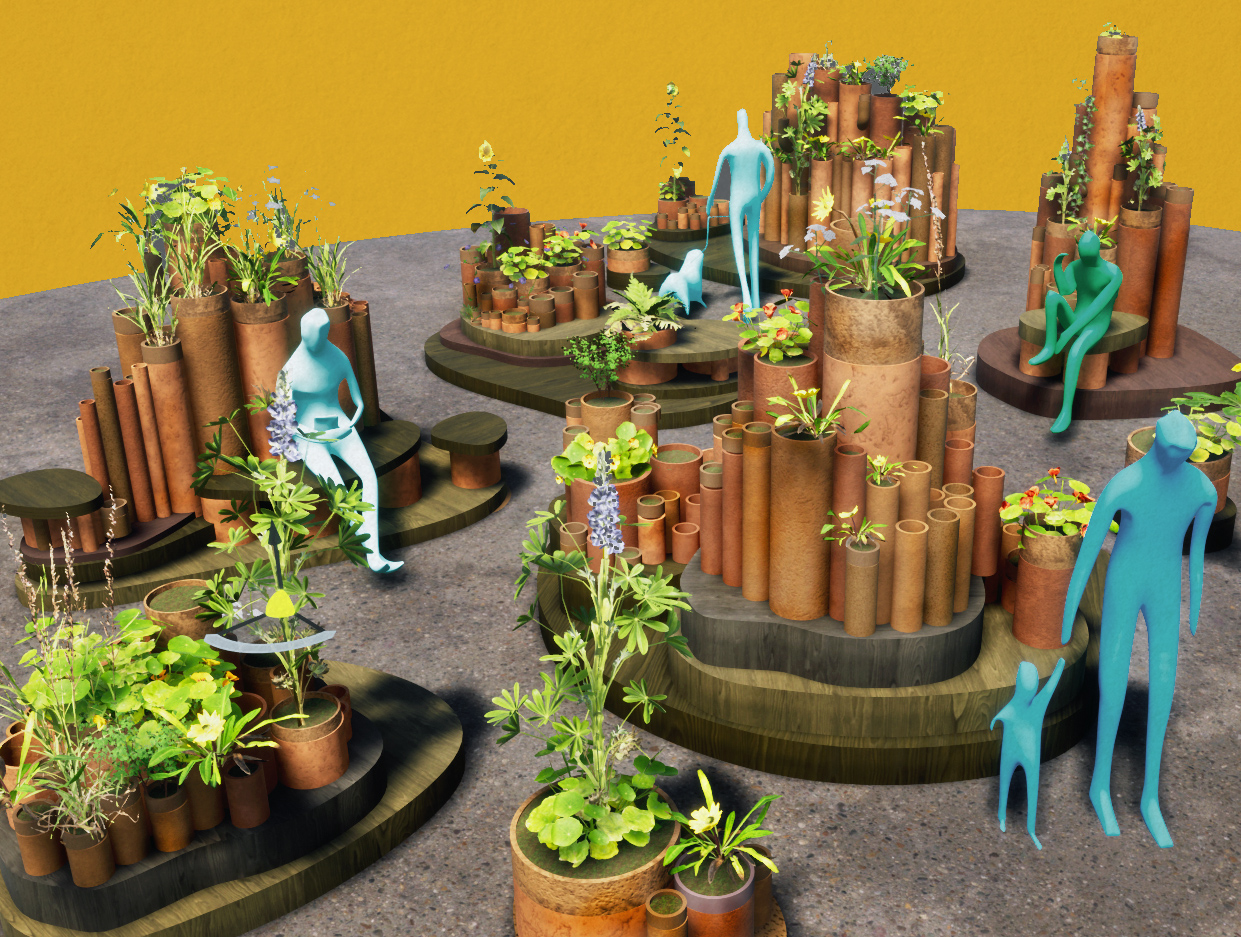 The Pipes — proposal render for London Festival of Architecture, New Growth