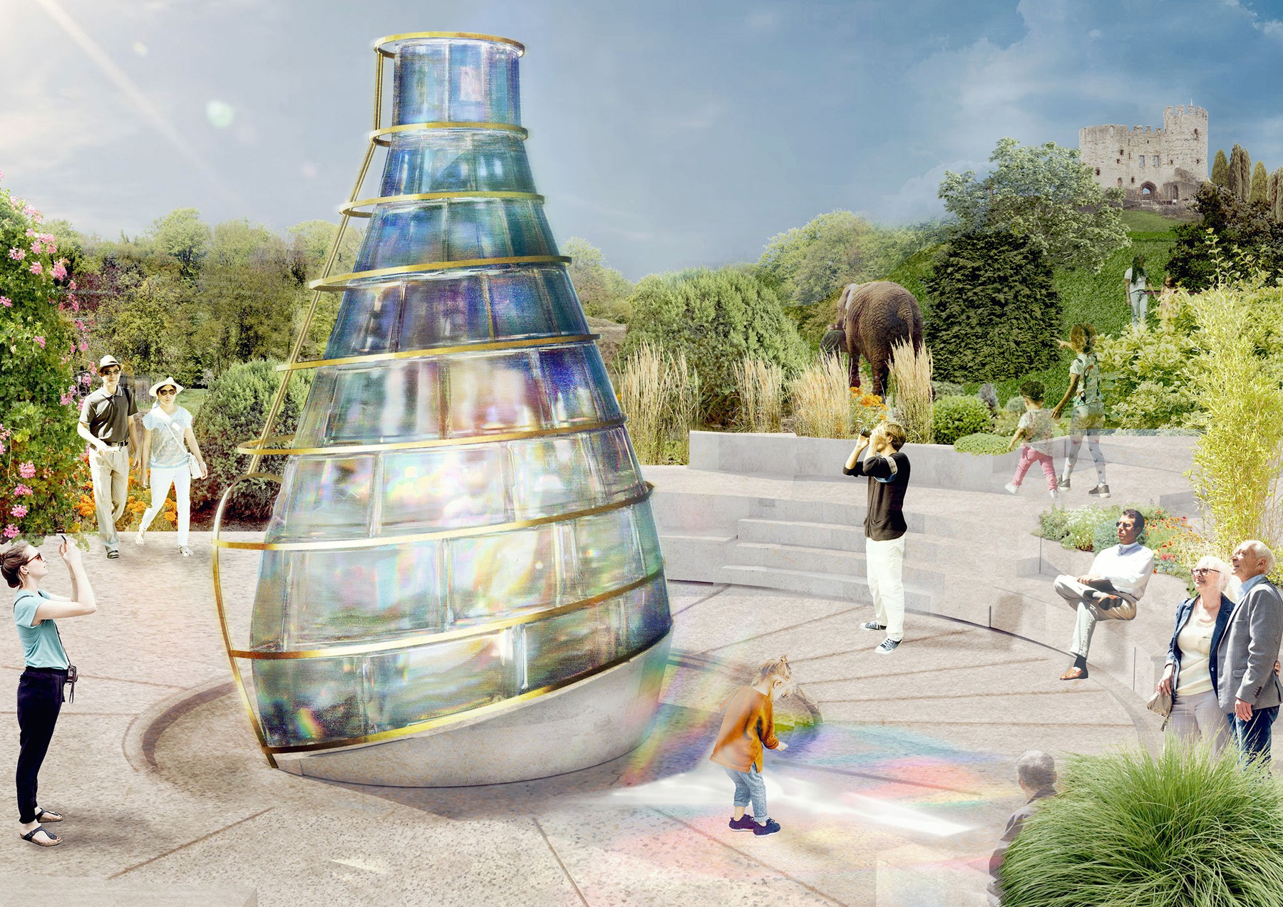A proposed landmark and gathering place.
